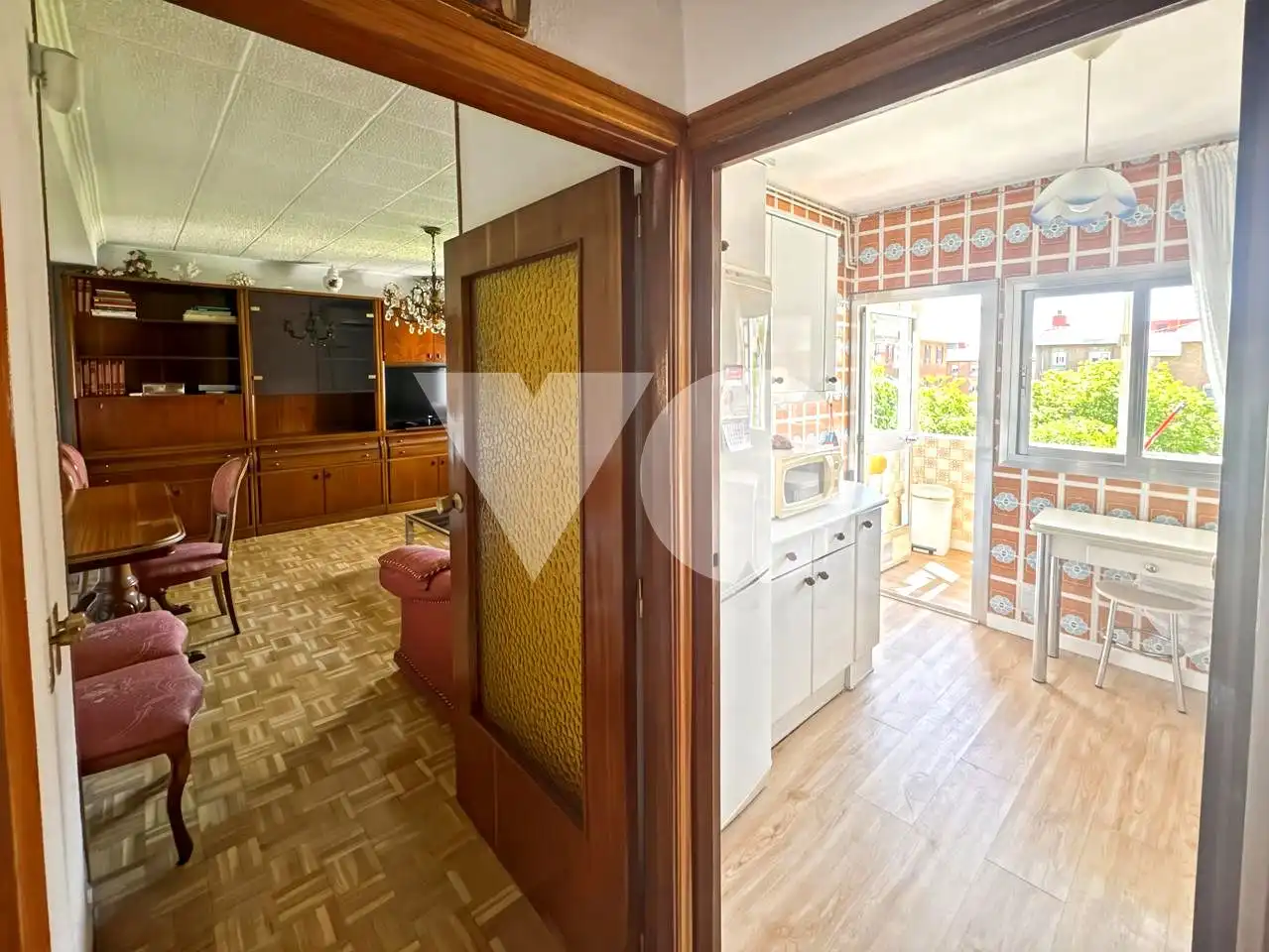 Küche von Wohnung zum Verkauf in Madrid mit Klimaanlage, Heizung und Parkett