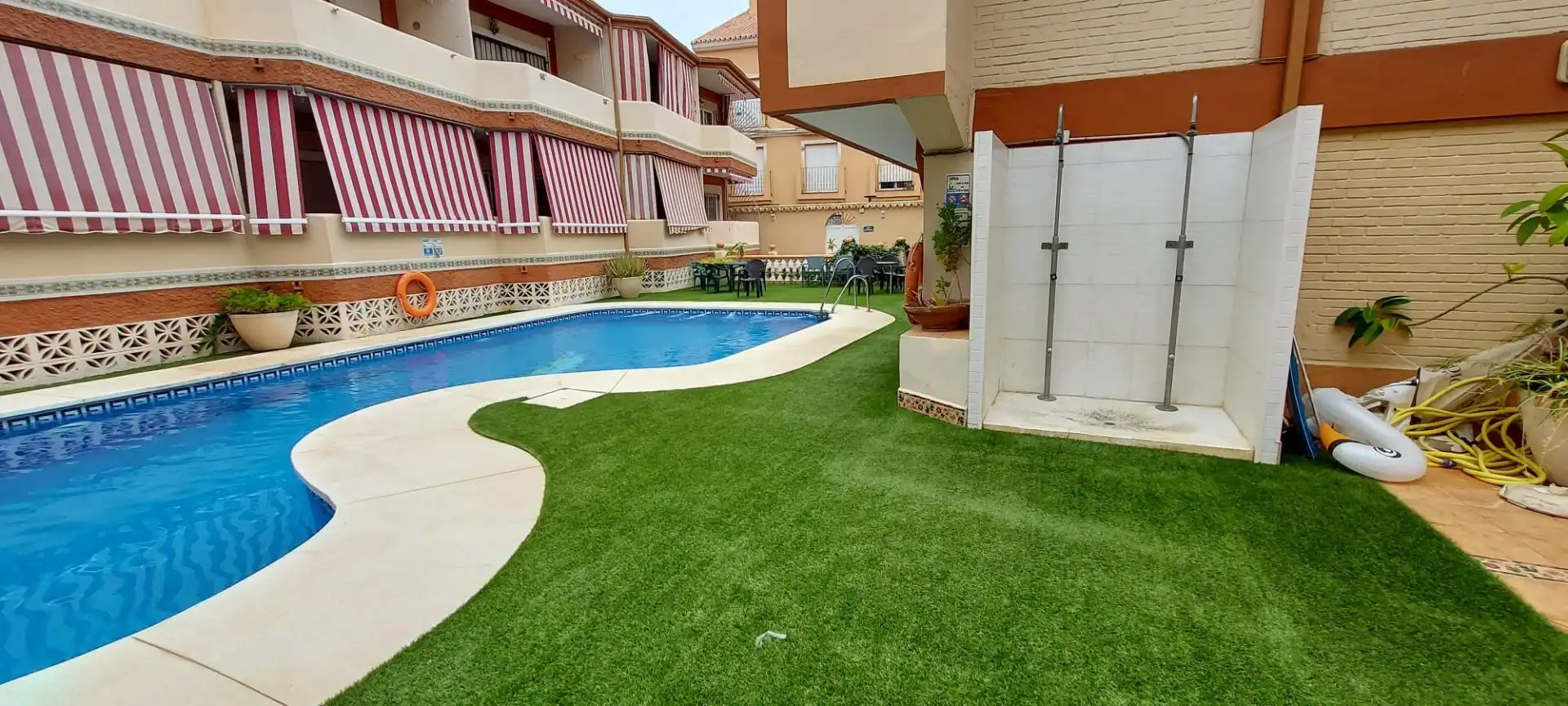 Piscina de Estudio de alquiler en Torremolinos con Aire acondicionado, Calefacción y Terraza