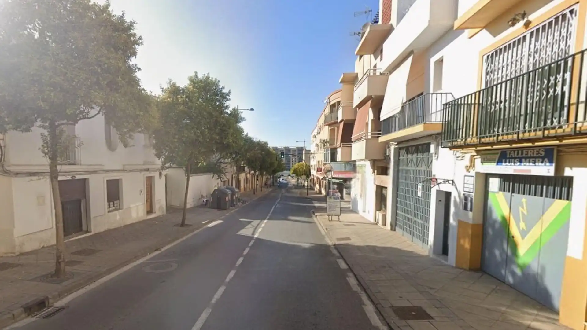 Außenansicht von Wohnung zum Verkauf in Jerez de la Frontera mit Privatgarten und Balkon