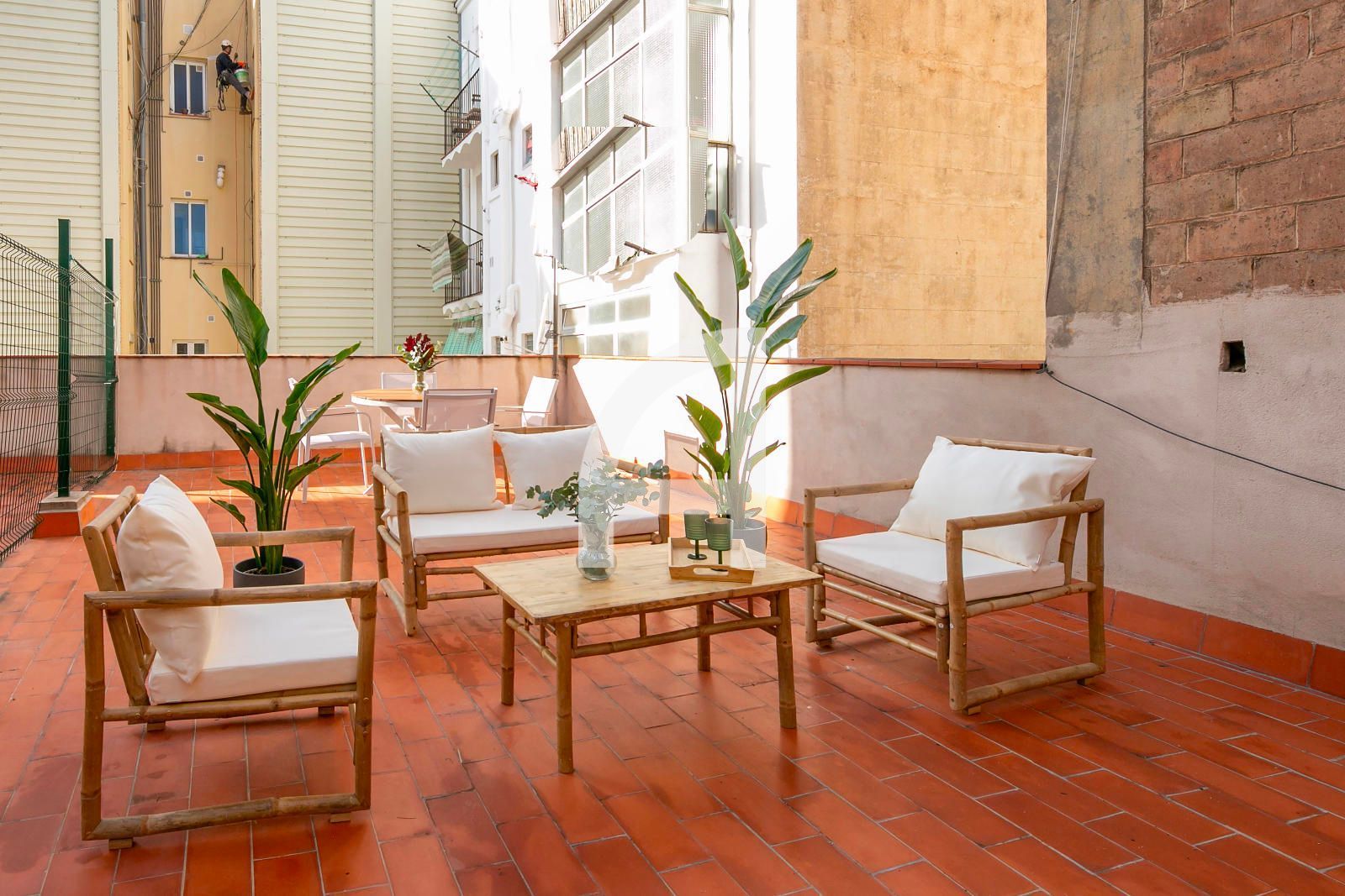 Terrace of Attic to rent in  Barcelona Capital  with Air Conditioner, Heating and Parquet flooring