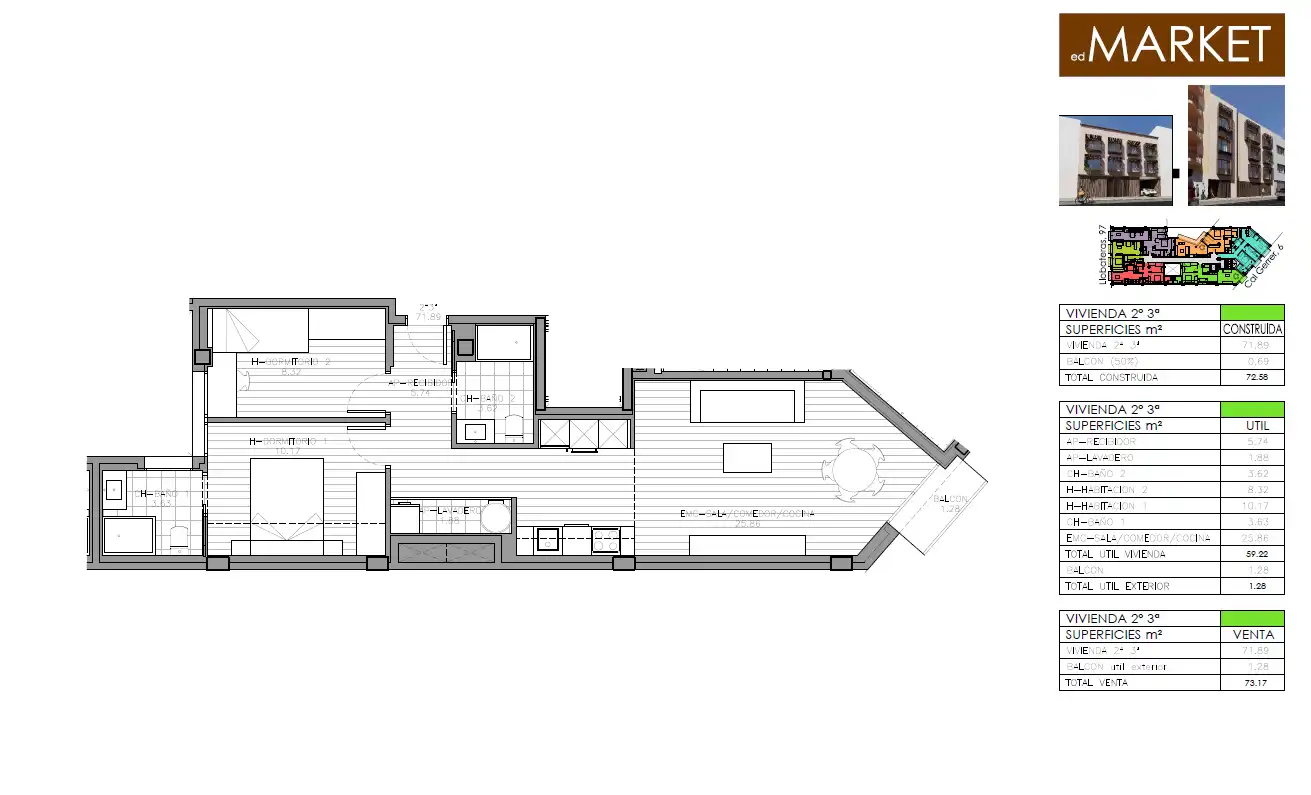 Flat with terrace for sale in Carrer de Cal Gerrer 6