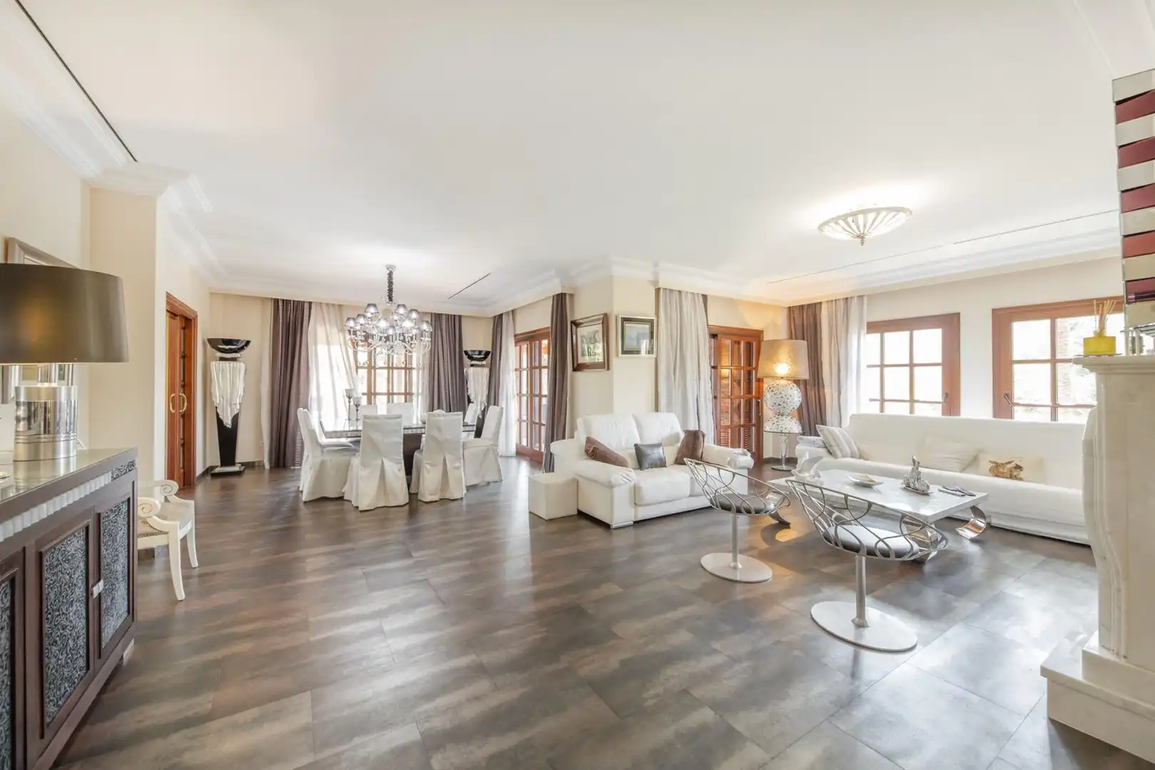 Sala d'estar de Casa o xalet de lloguer en Marratxí amb Aire condicionat, Jardí privat i Parquet