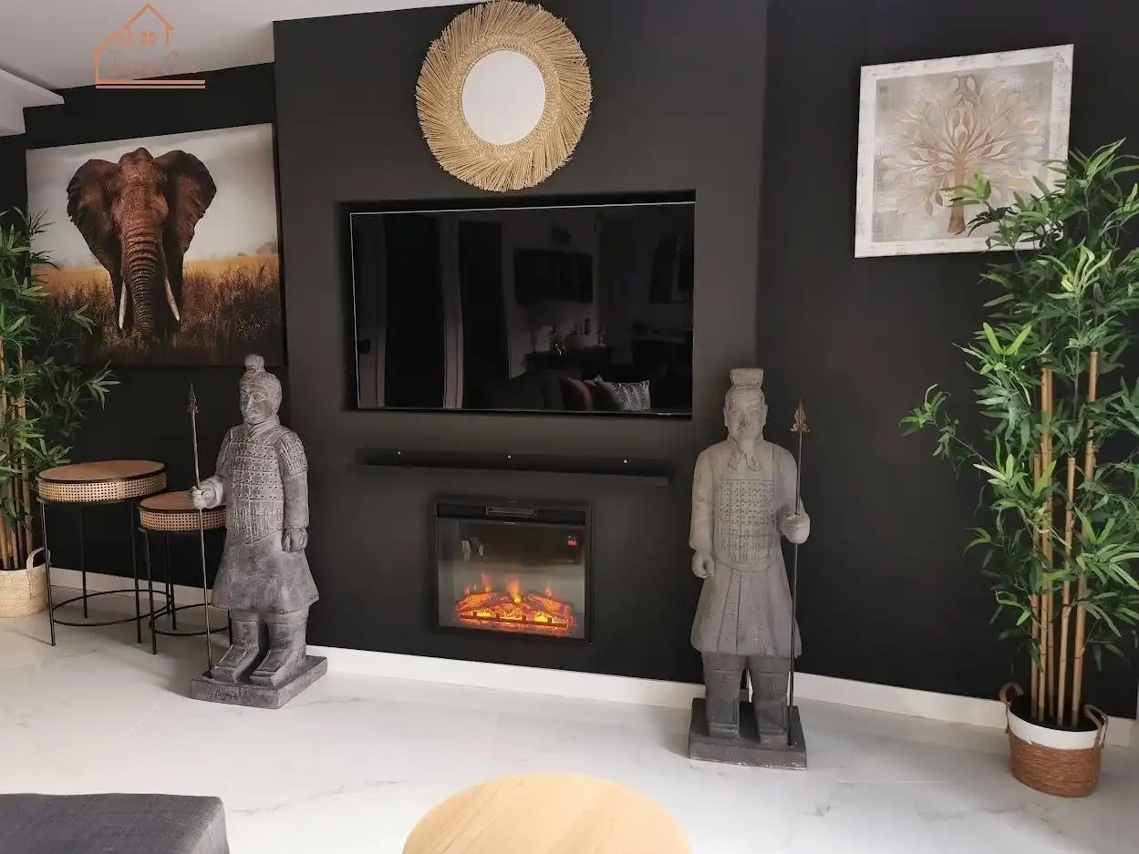 Wohnzimmer von Wohnung zur Miete in Madrid mit Klimaanlage, Heizung und Möbliert