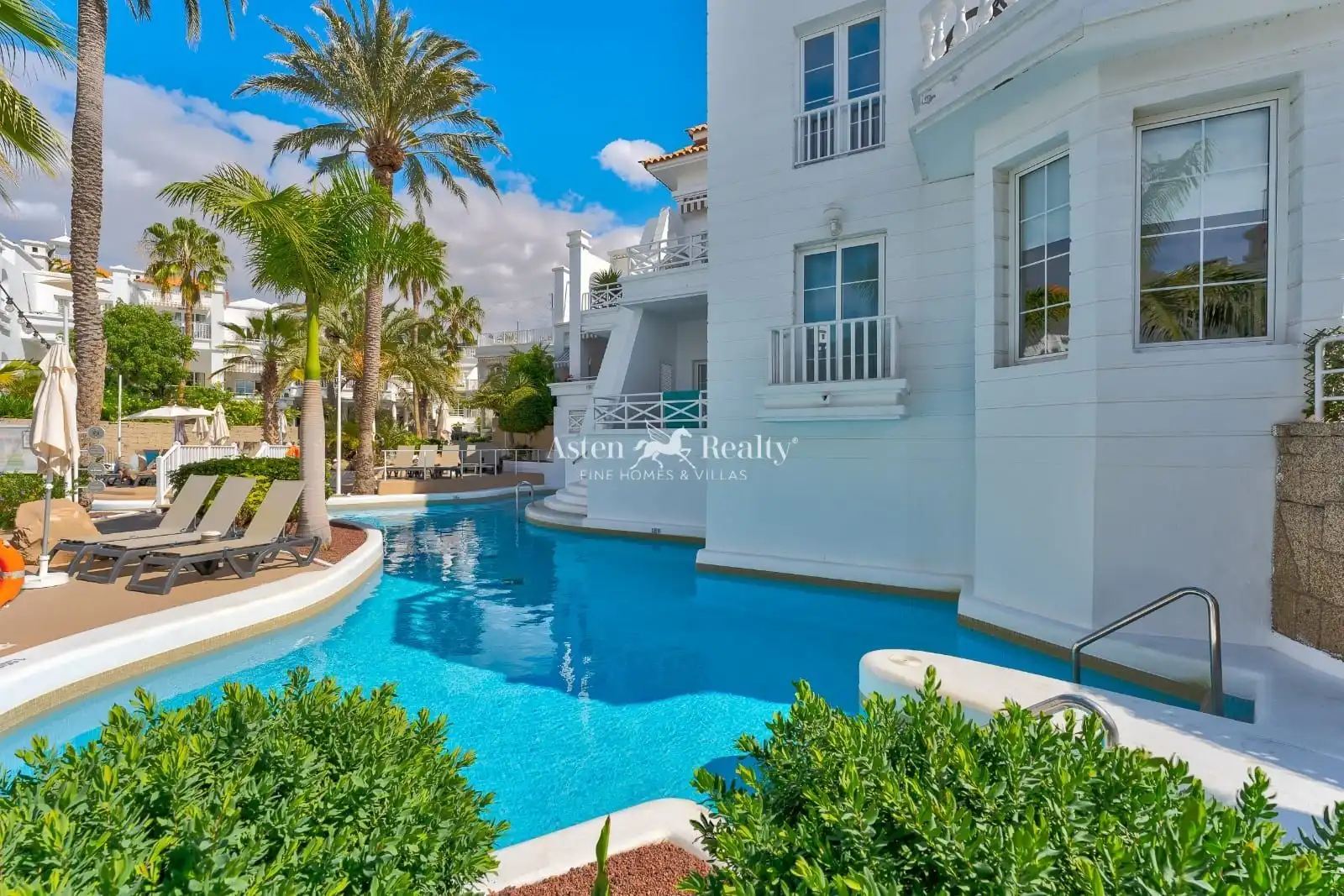 Exterior view of Detached homes for sale in Adeje  with Air Conditioner, Terrace and Swimming Pool