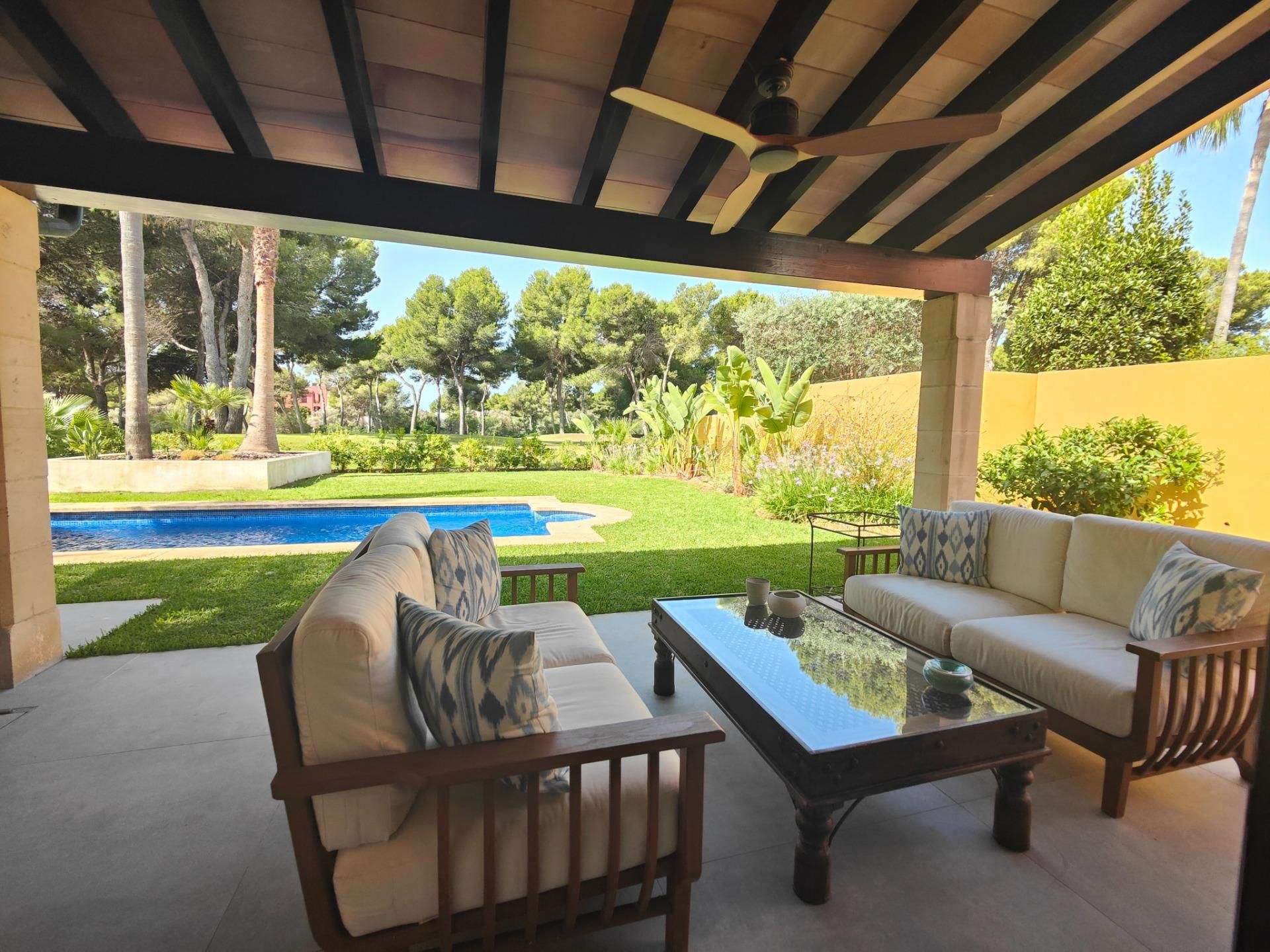 Garden of House or chalet to rent in Calvià  with Air Conditioner, Heating and Private garden