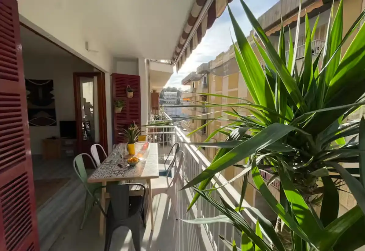 Terraza de Apartamento de alquiler en Manacor con Aire acondicionado, Parquet y Amueblado