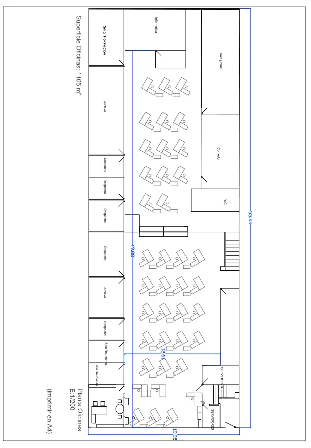 Office for rent in Alcàsser  with Air Conditioner, Storage room and Alarm