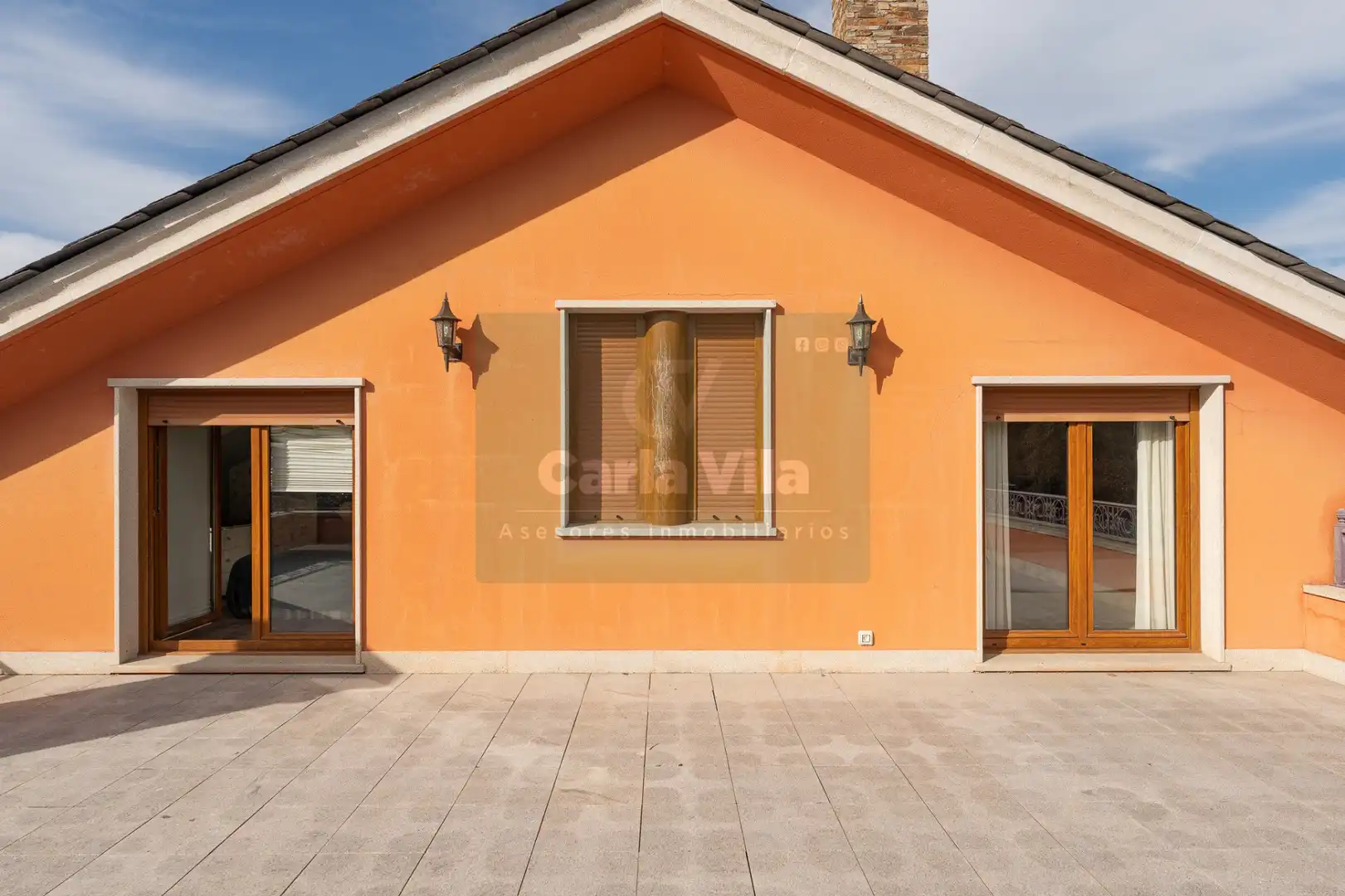 Terraza de Casa o chalet en venta en Lugo con Calefacción, Jardín privado y Parquet