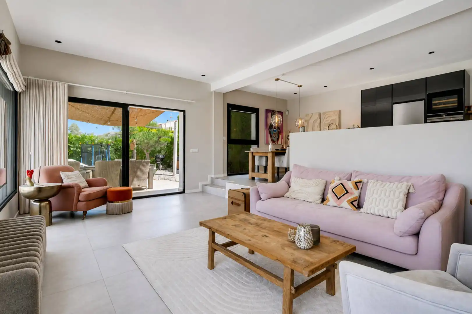 Sala d'estar de Casa o xalet en venda en Jávea / Xàbia amb Aire condicionat, Calefacció i Jardí privat