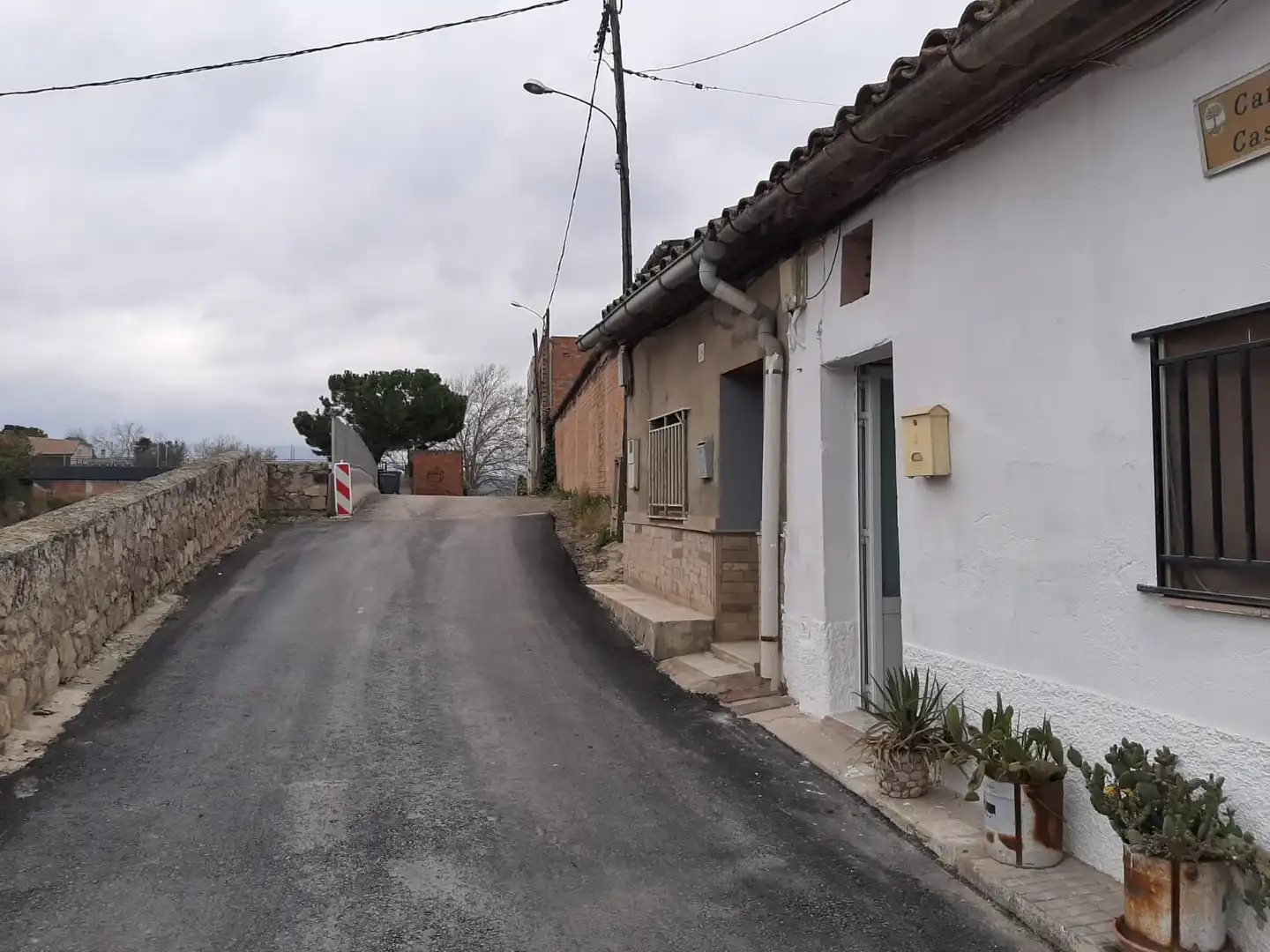 Vista exterior de Casa adosada en venta en Juneda con Terraza, Trastero y Amueblado