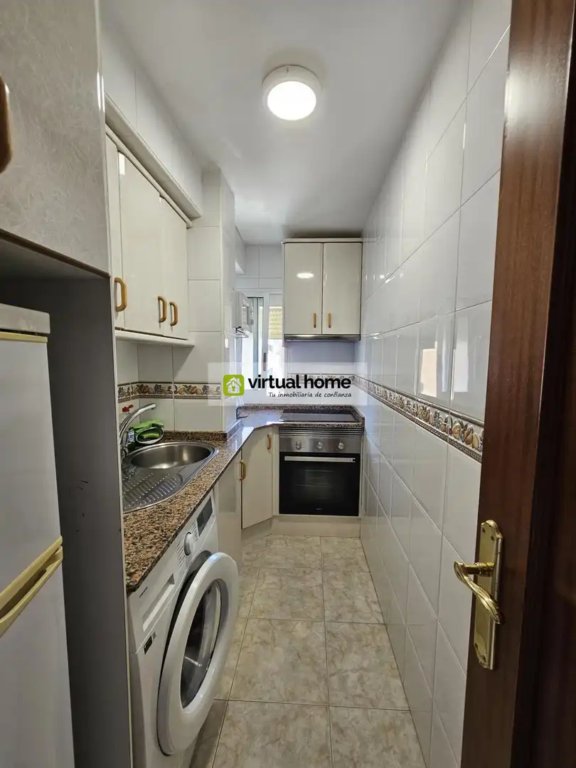 Kitchen of Flat for sale in Benidorm  with Air Conditioner, Terrace and Furnished