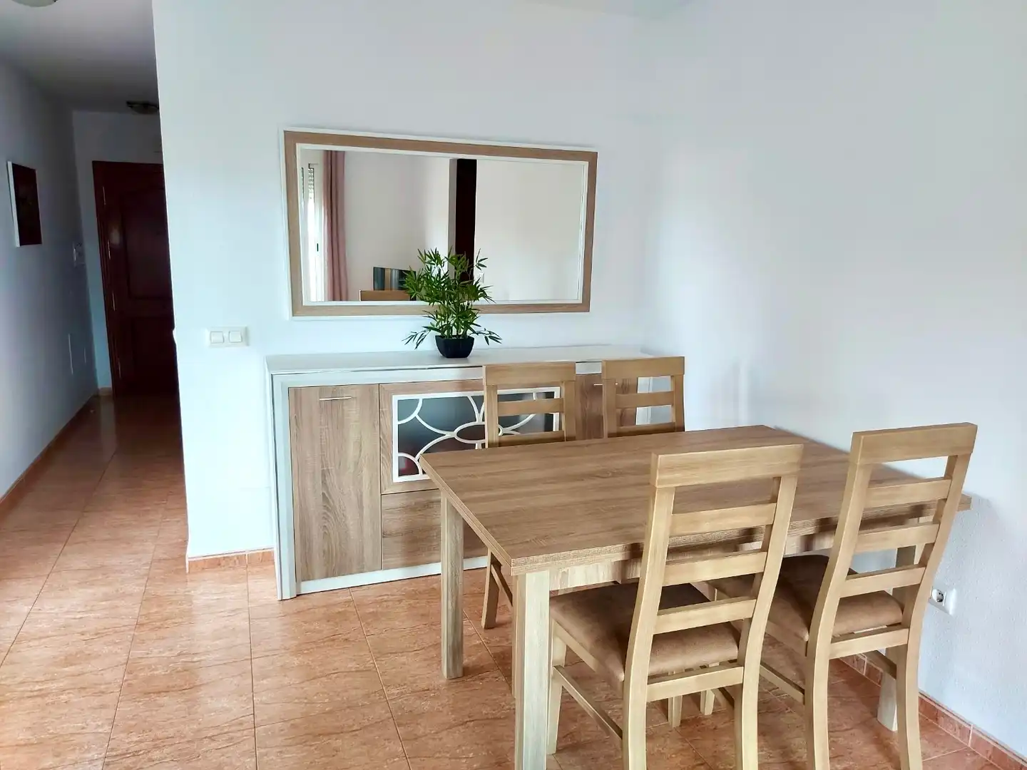 Dining room of Flat for rent in El Ejido  with Air Conditioner, Heating and Private garden