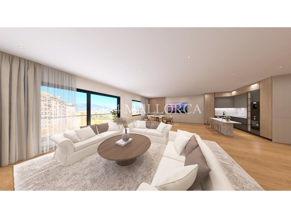 Living room of Flat for sale in  Palma de Mallorca  with Air Conditioner, Terrace and Balcony