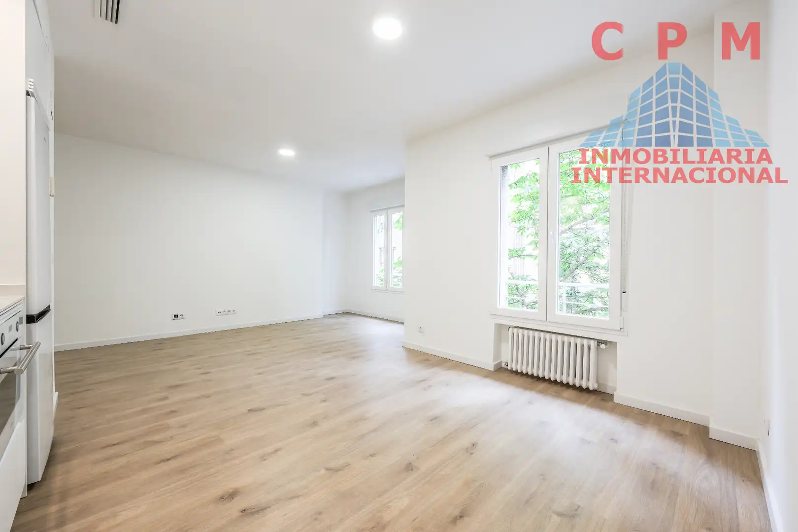 Wohnzimmer von Wohnung zur Miete in Madrid mit Klimaanlage, Heizung und Parkett