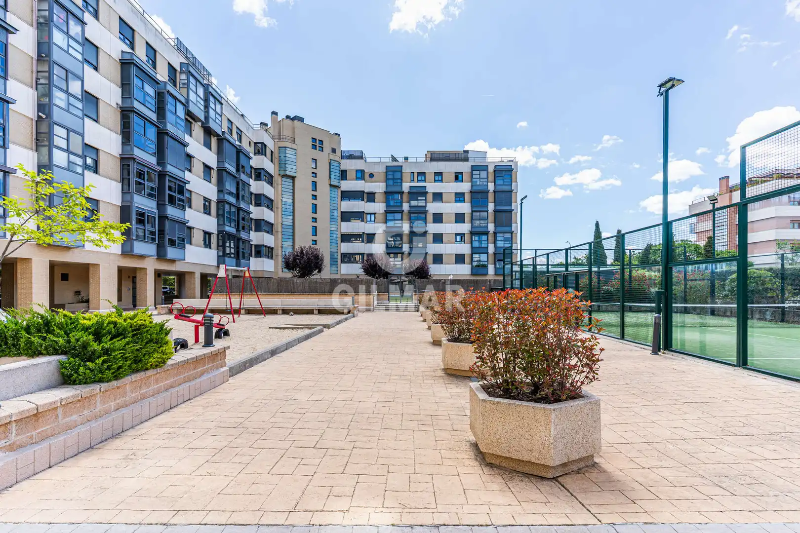 Terrasse von Wohnung zum Verkauf in Madrid mit Heizung, Privatgarten und Abstellraum