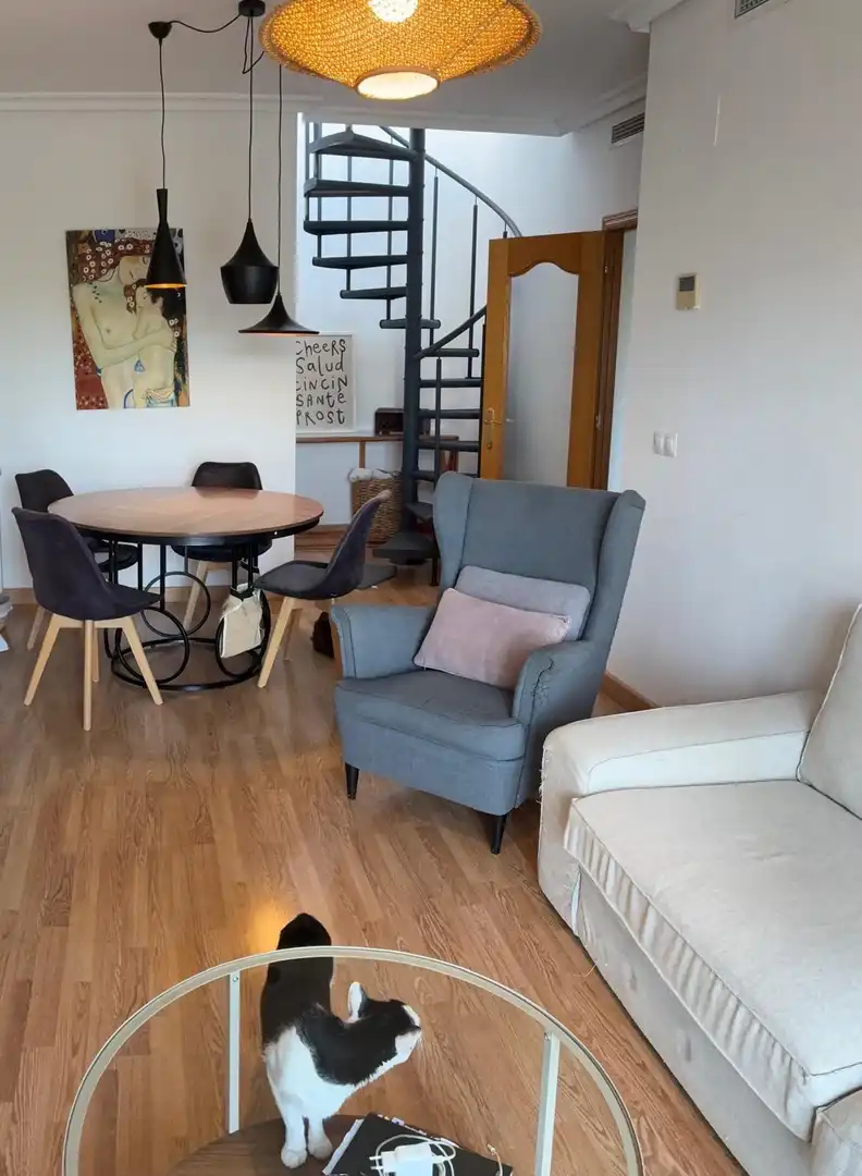 Sala de estar de Ático en venta en Torrent con Aire acondicionado, Calefacción y Jardín privado