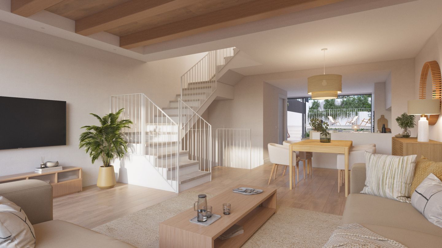 Sala de estar de Casa o chalet en venta en Girona Capital con Aire acondicionado, Calefacción y Jardín privado