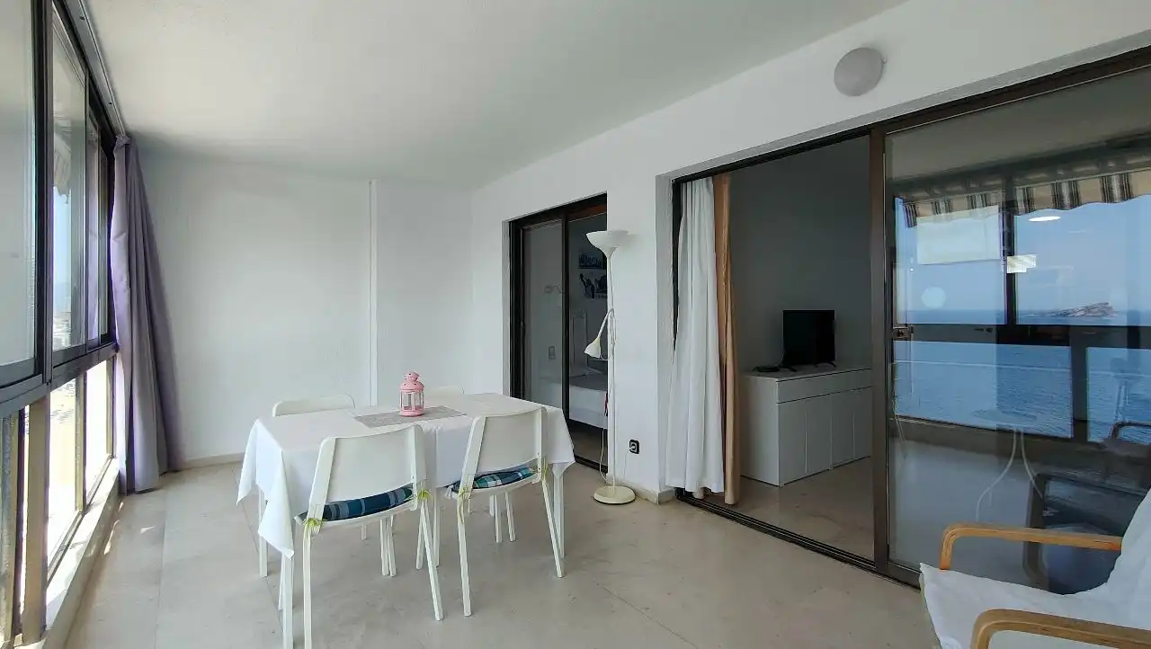 Comedor de Apartamento en venta en Benidorm con Aire acondicionado, Amueblado y Piscina comunitaria