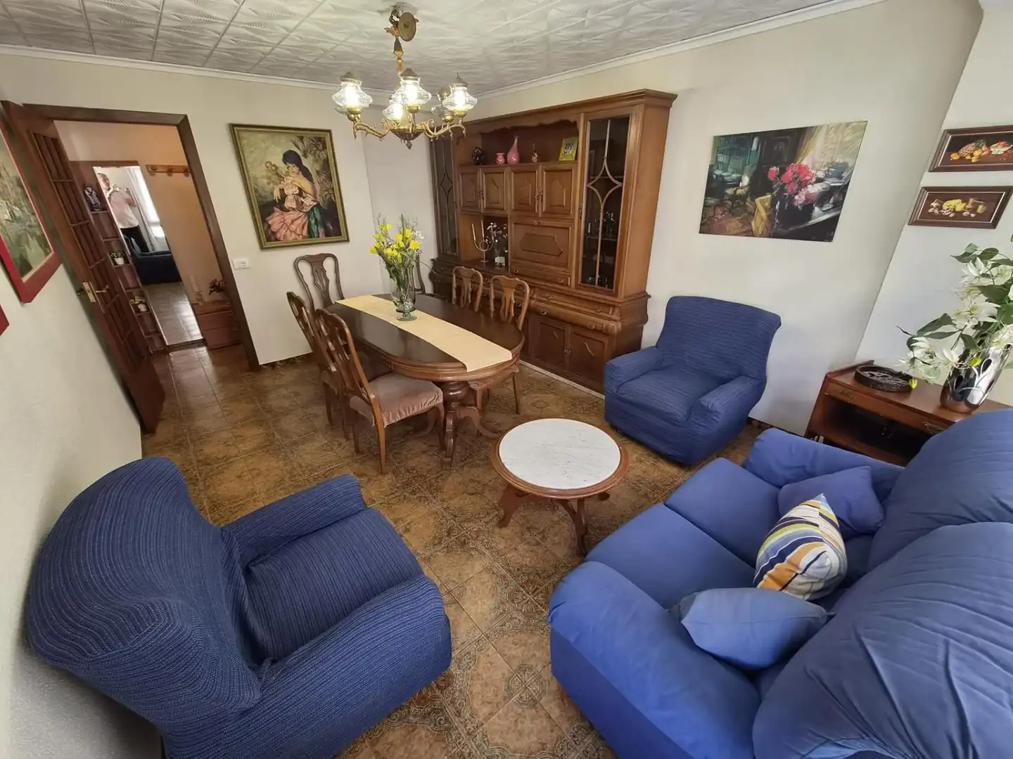 Living room of Flat for rent in Castellón de la Plana / Castelló de la Plana  with Furnished and Balcony