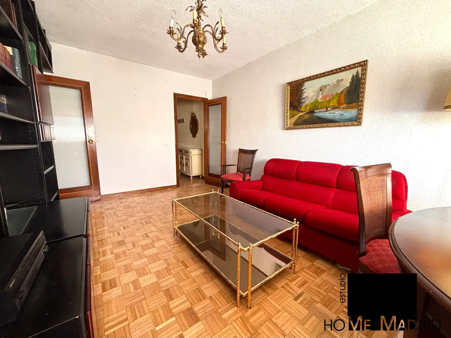 Living room of Flat for sale in Collado Villalba  with Heating, Parquet flooring and Terrace