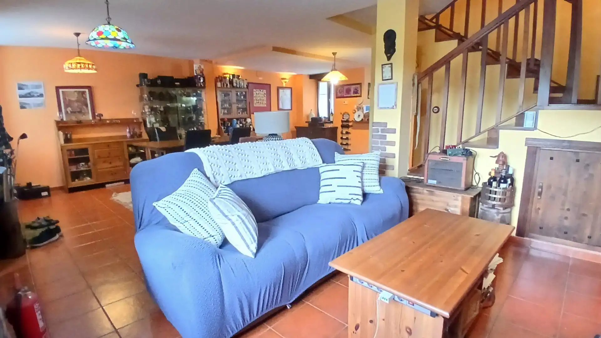 Sala de estar de Casa adosada en venta en Zierbena con Calefacción, Terraza y Trastero