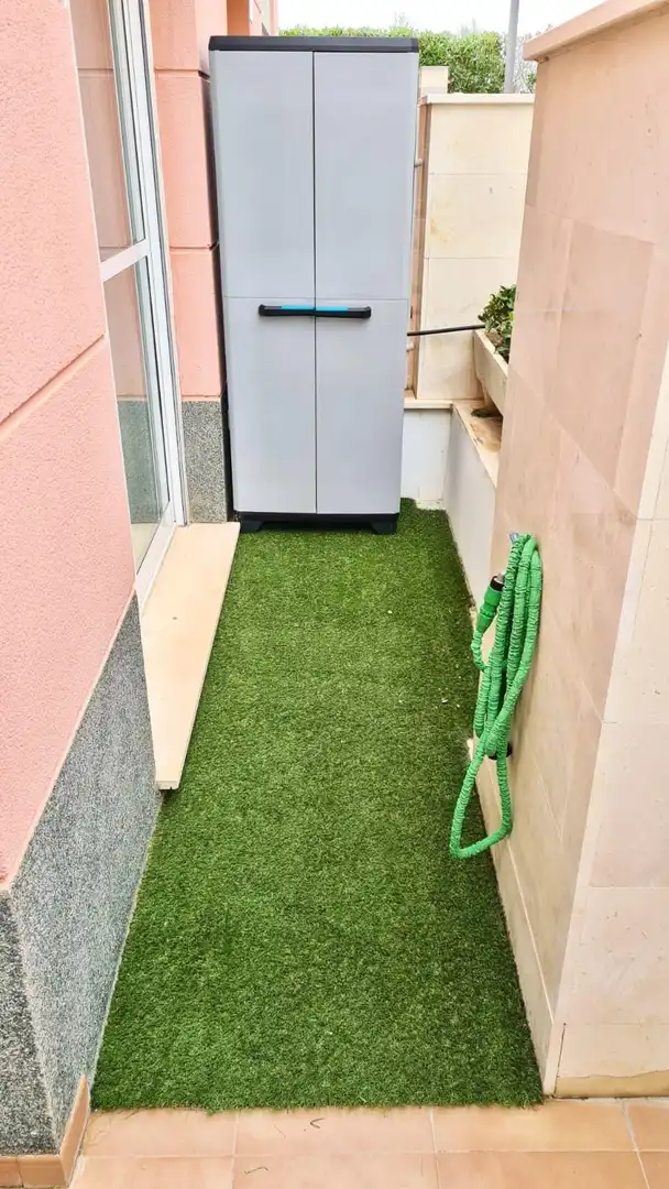 Terrasse von Erdgeschoss zum Verkauf in Vera mit Klimaanlage, Heizung und Privatgarten