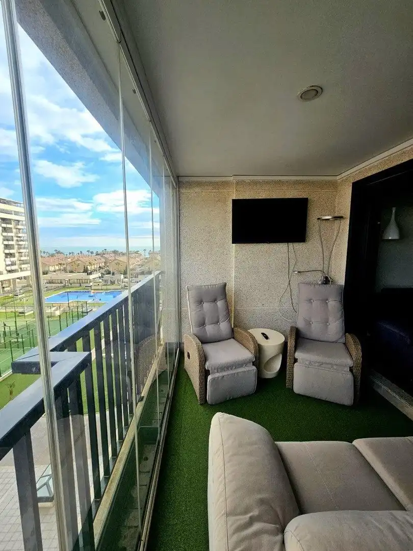 Terrasse von Wohnungen zum Verkauf in Alboraya mit Klimaanlage, Privatgarten und Terrasse