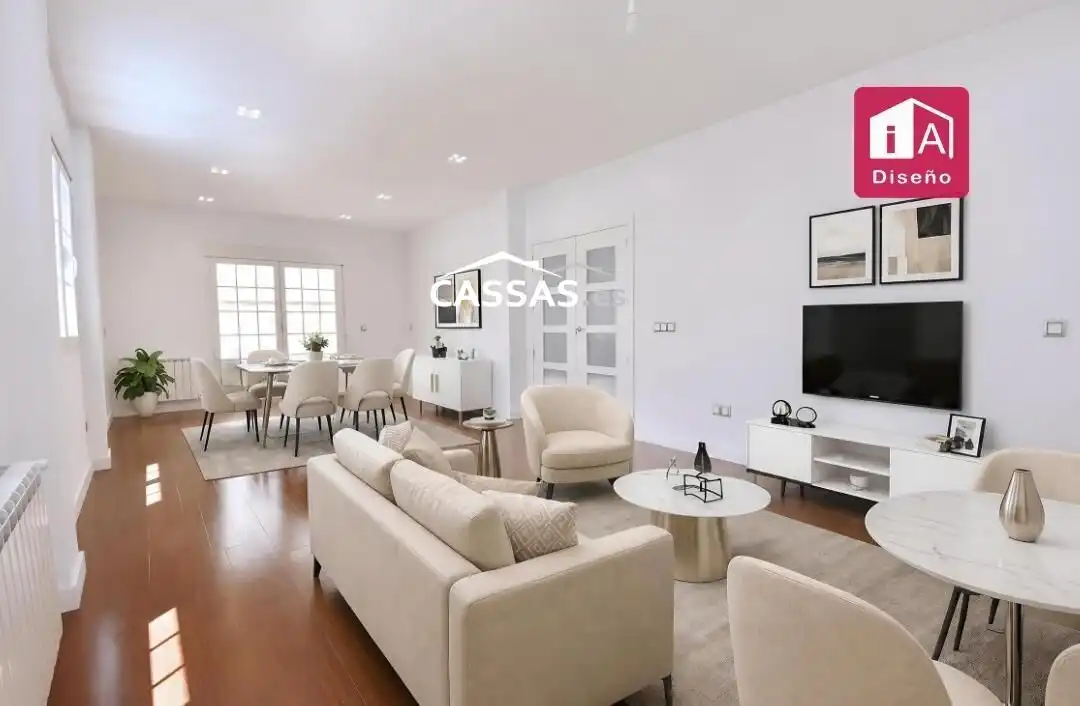Living room of Detached homes for sale in Torrejón de Ardoz  with Air Conditioner, Heating and Parquet flooring