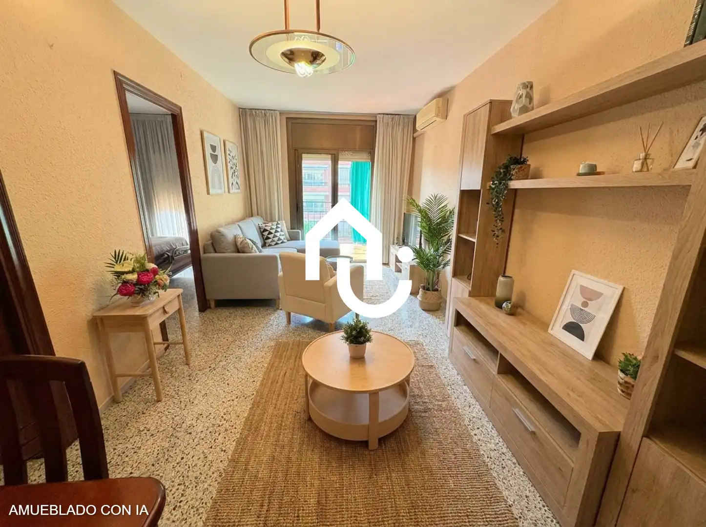 Sala de estar de Piso en venta en Santa Coloma de Gramenet con Terraza