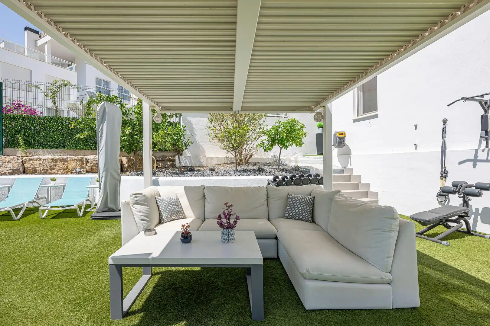 Terraza de Apartamento en venta en Benahavís con Aire acondicionado, Trastero y Lavadora