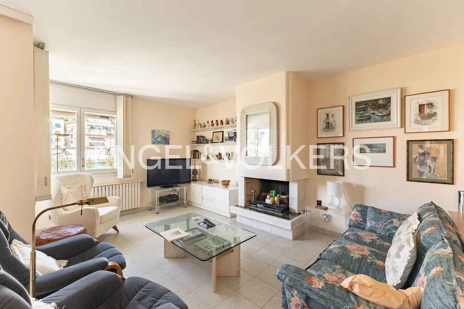 Living room of Flat for sale in Caldes d'Estrac  with Air Conditioner, Heating and Private garden
