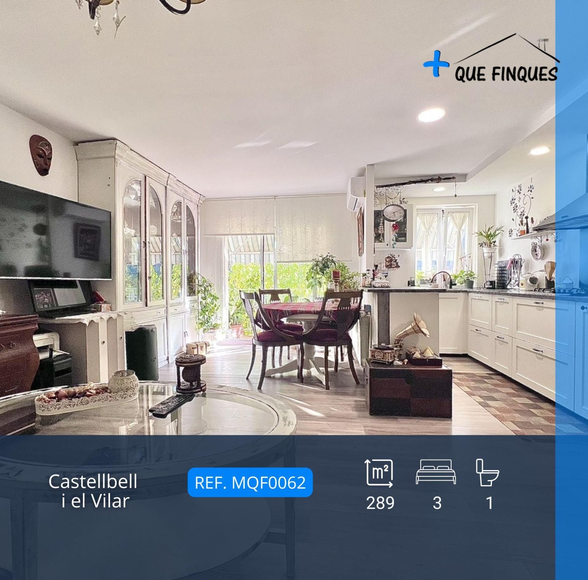 Exterior view of Single-family semi-detached for sale in Castellbell i el Vilar  with Air Conditioner, Heating and Private garden