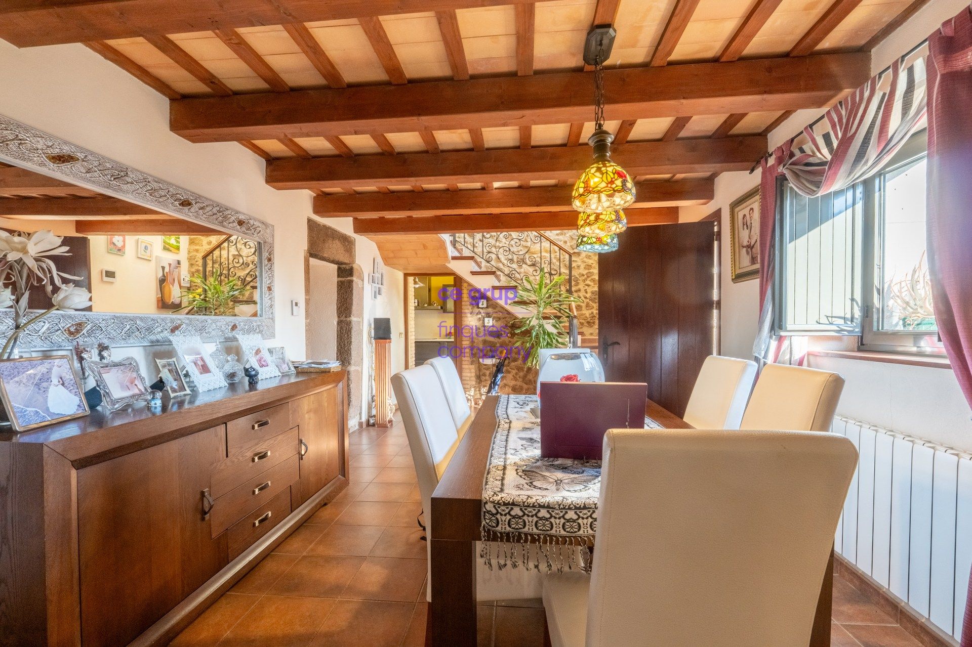 Menjador de Finca rústica en venda en Sant Gregori amb Calefacció, Terrassa i Traster