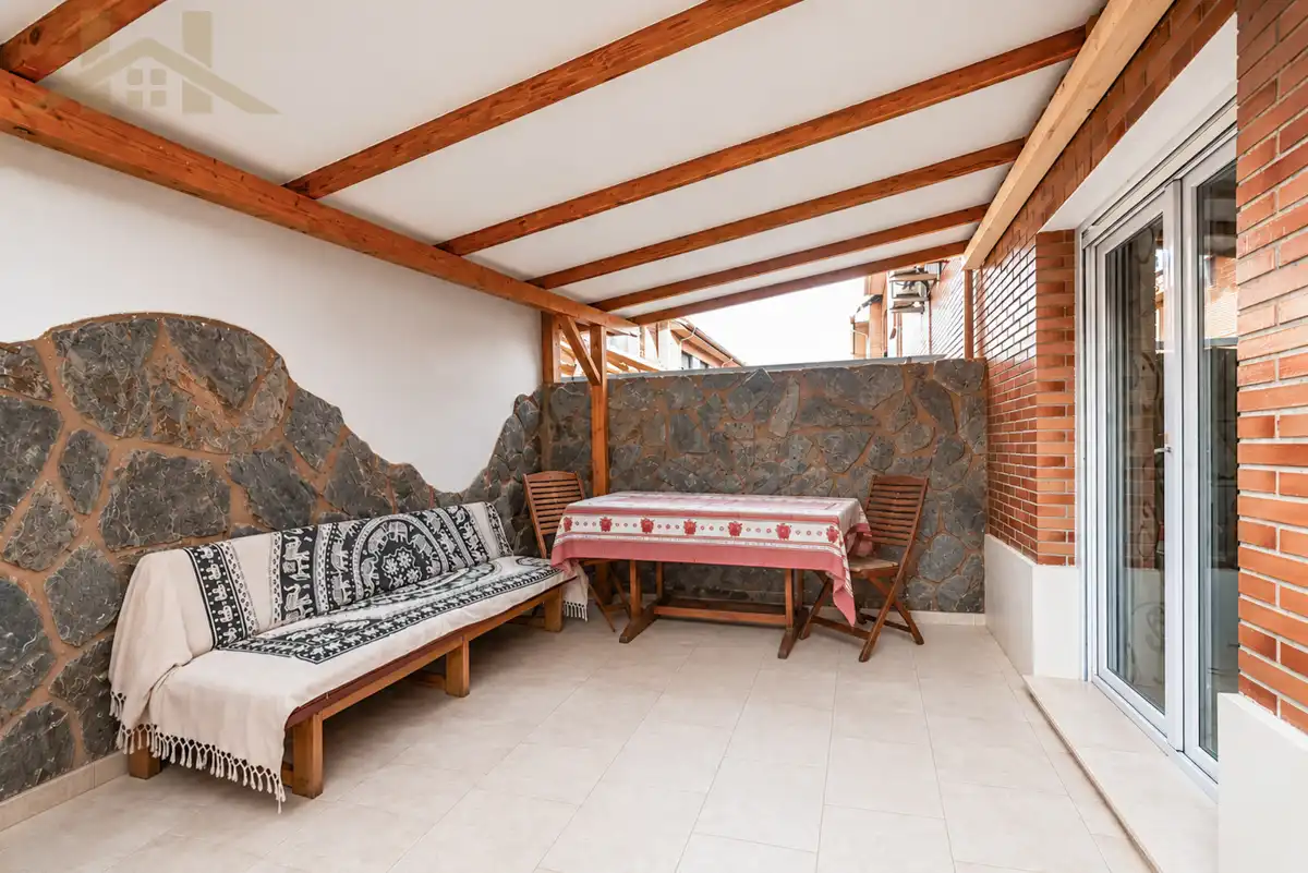 Terrassa de Casa adosada en venda en San Martín de la Vega amb Aire condicionat, Calefacció i Balcó