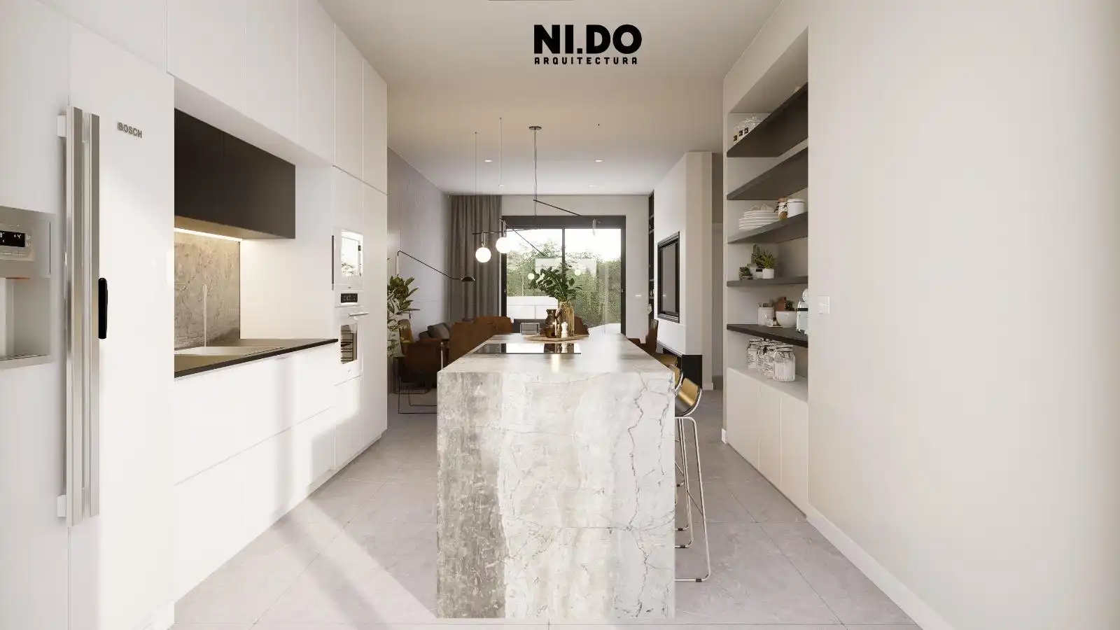Cocina de Casa adosada en venta en Las Gabias con Aire acondicionado, Calefacción y Terraza