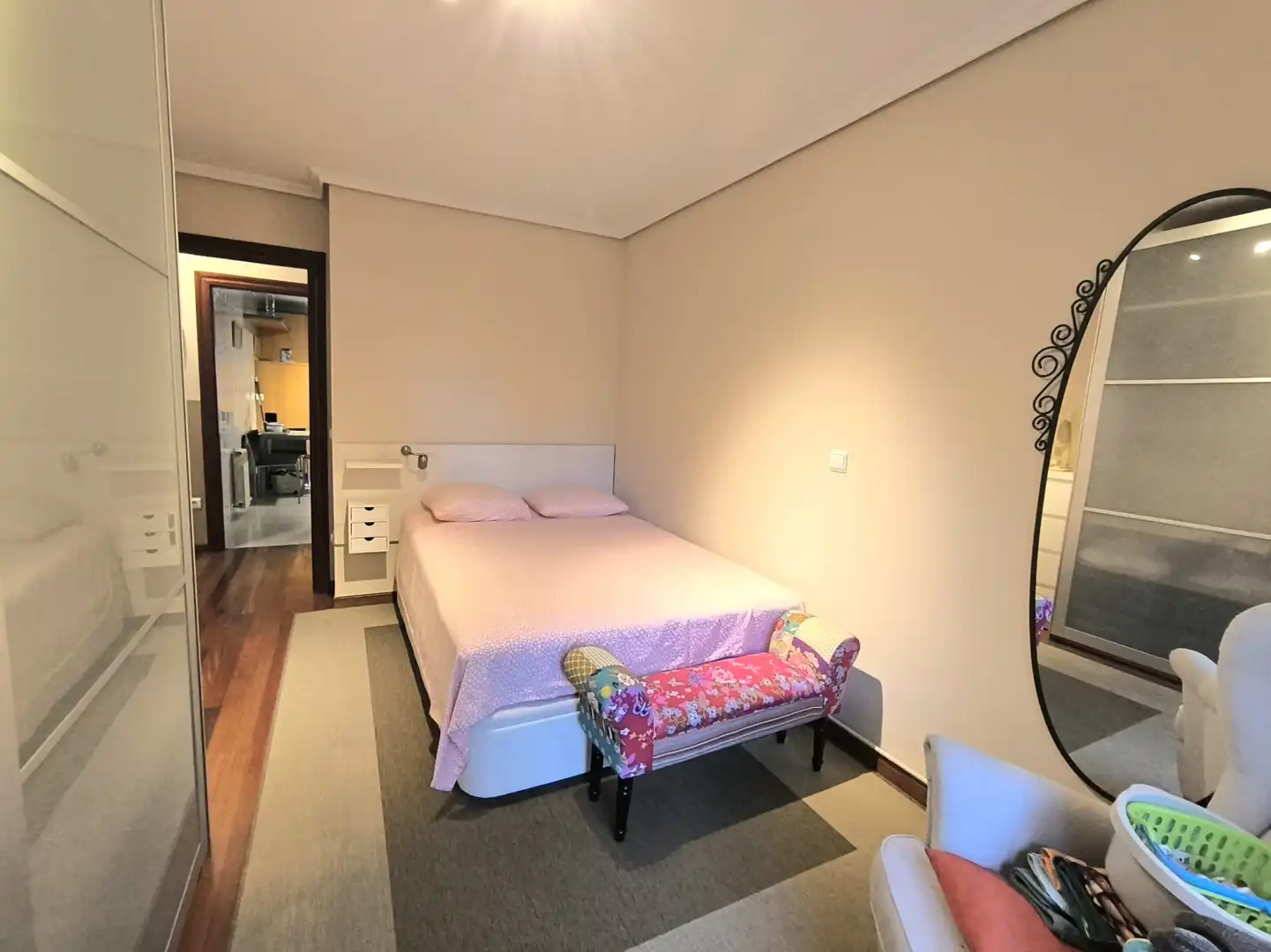 Bedroom of Flat for rent in Piélagos  with Heating, Private garden and Parquet flooring
