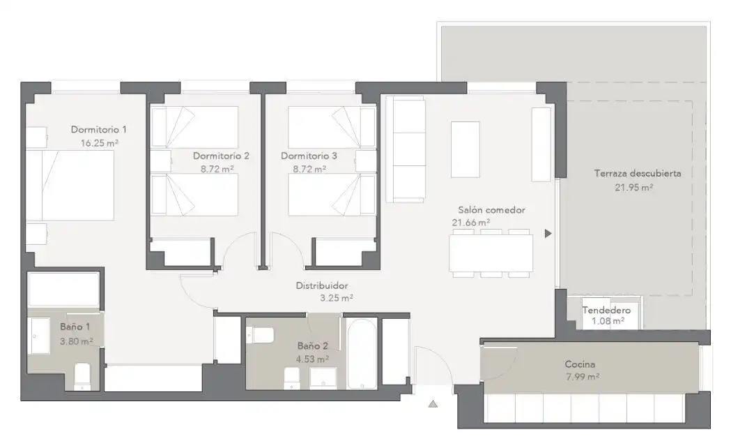 Apartamento en venta en Málaga con Aire acondicionado, Terraza y Trastero