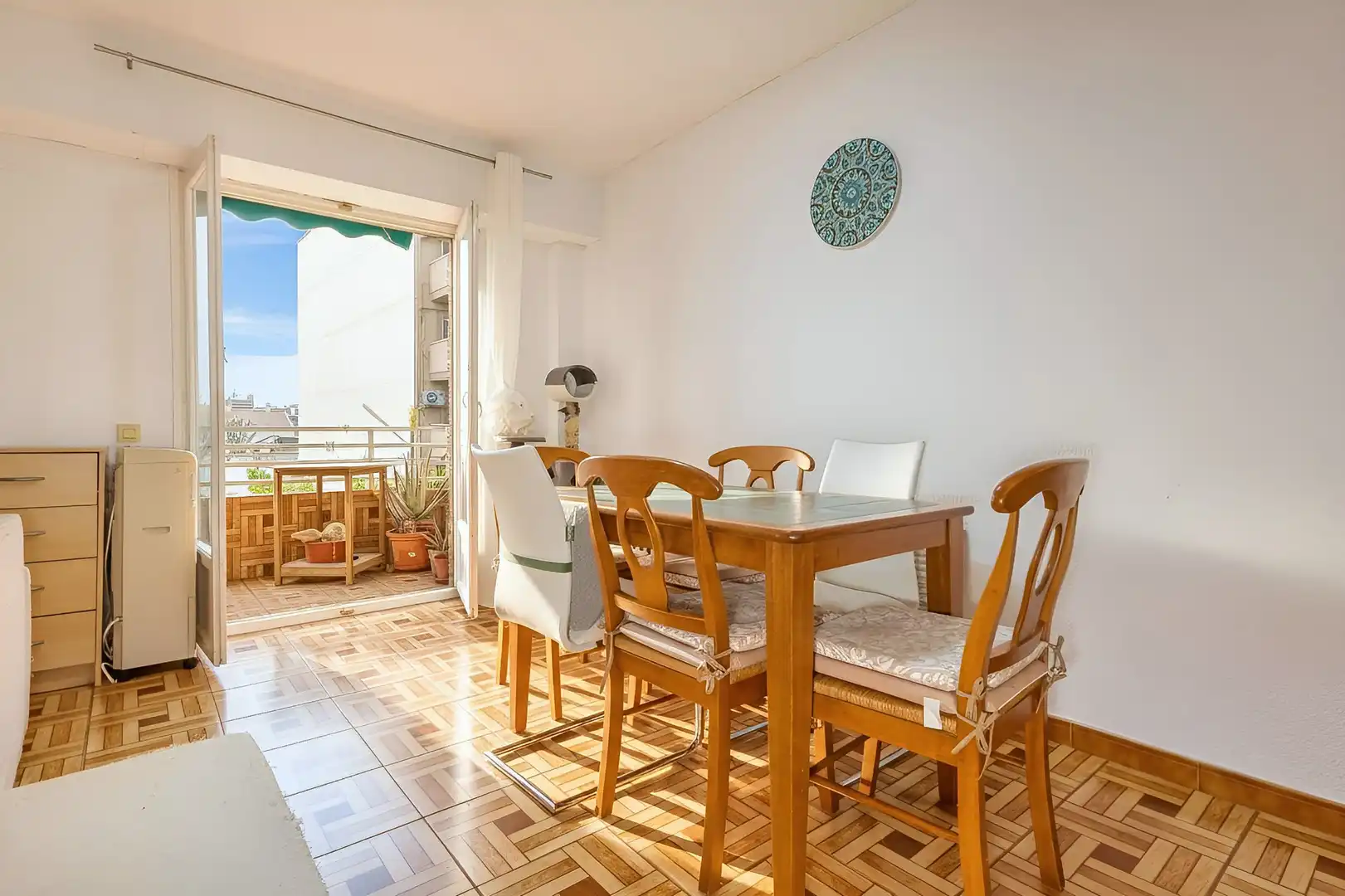 Esszimmer von Wohnung zum Verkauf in Mutxamel mit Parkett, Terrasse und Möbliert