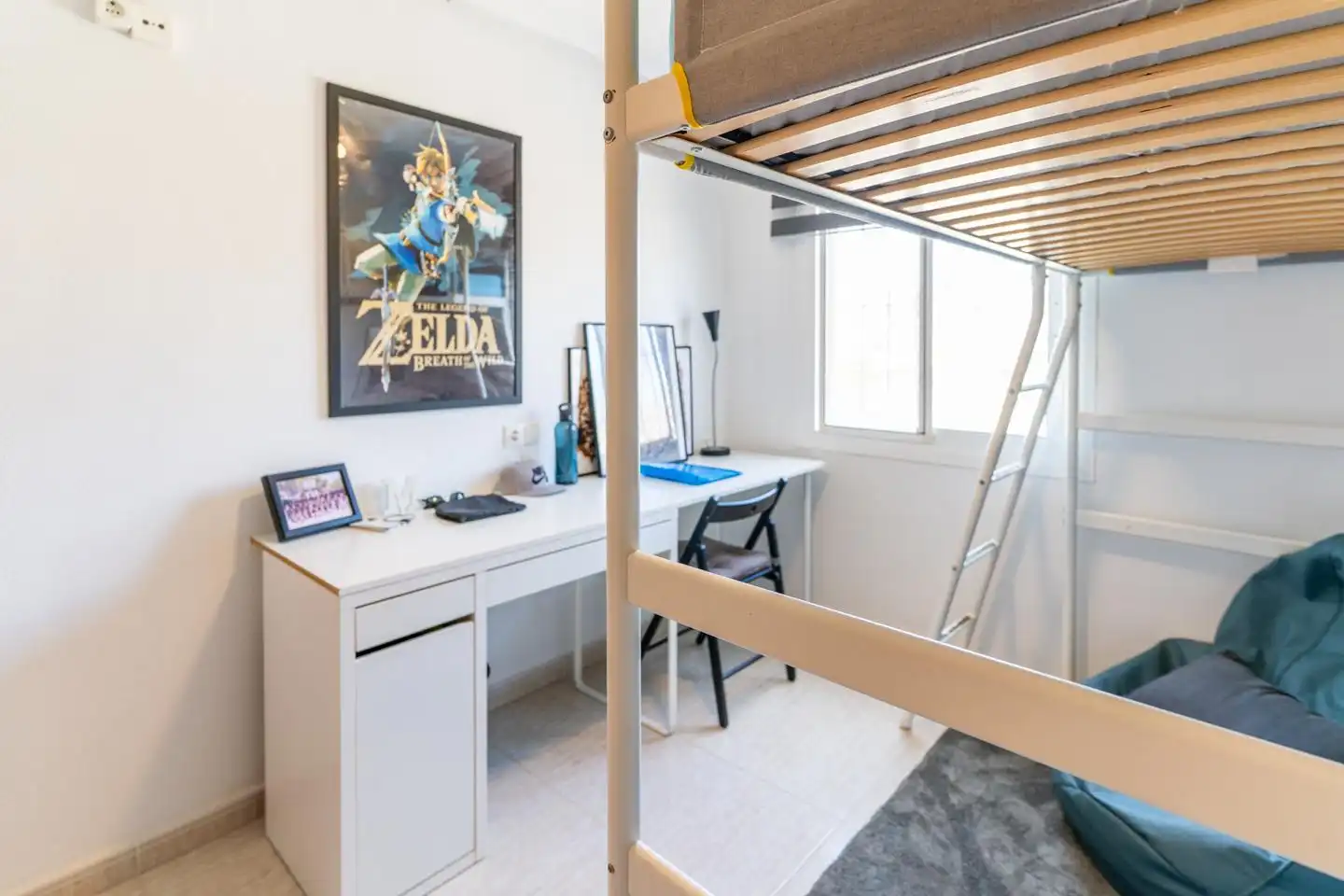 Schlafzimmer von Haus oder Chalet zum Verkauf in Santa Pola mit Klimaanlage, Privatgarten und Terrasse