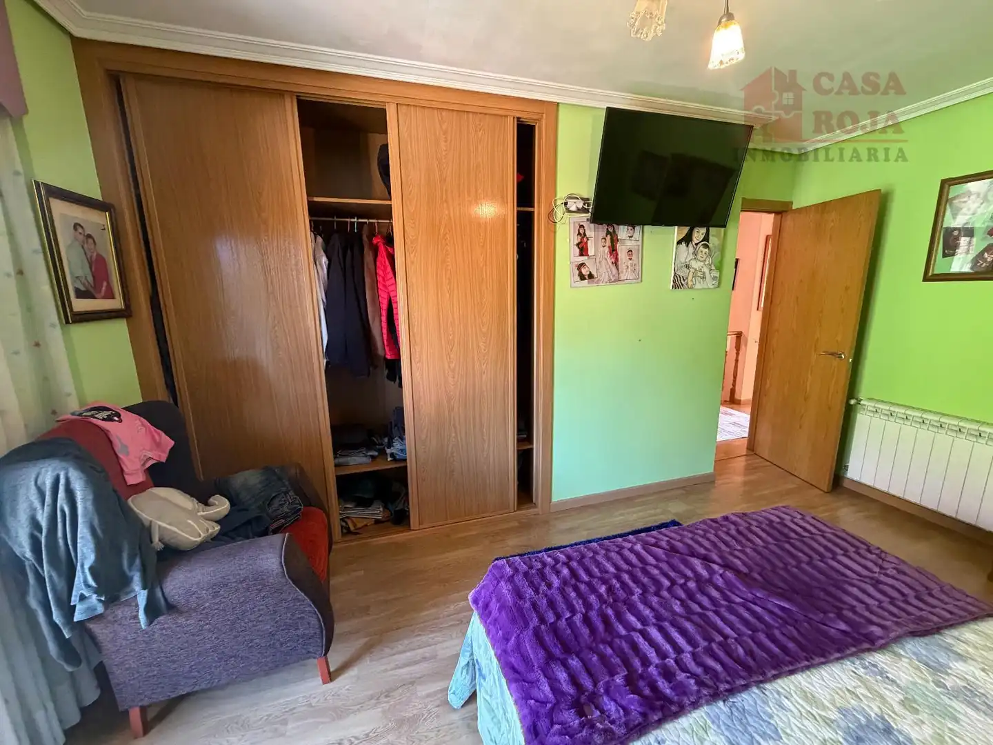 Bedroom of Detached homes for sale in Moaña  with Heating, Parquet flooring and Terrace