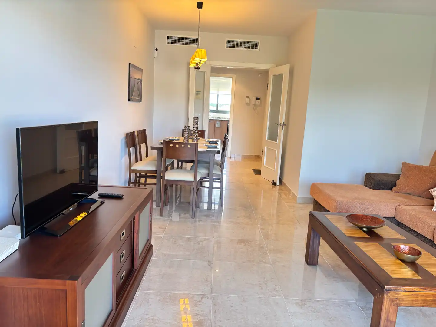 Living room of Apartments for rent in Dénia  with Air Conditioner, Terrace and Furnished