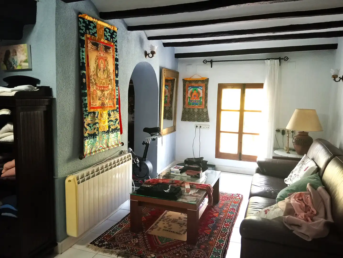 Sala de estar de Finca rústica en venta en Xàtiva con Aire acondicionado, Calefacción y Jardín privado