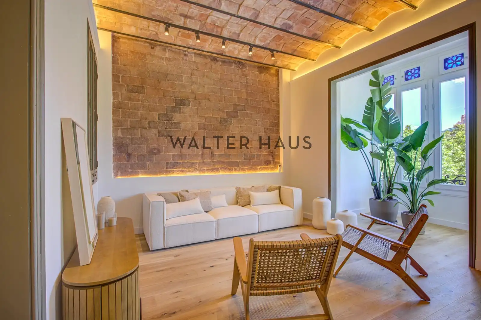 Sala de estar de Piso en venta en Barcelona con Aire acondicionado, Amueblado y Horno