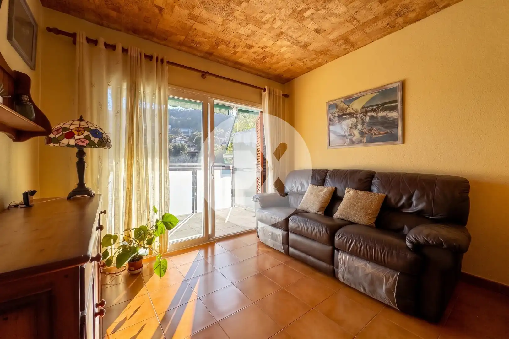 Living room of Flat for sale in Castelldefels  with Air Conditioner, Terrace and Community pool