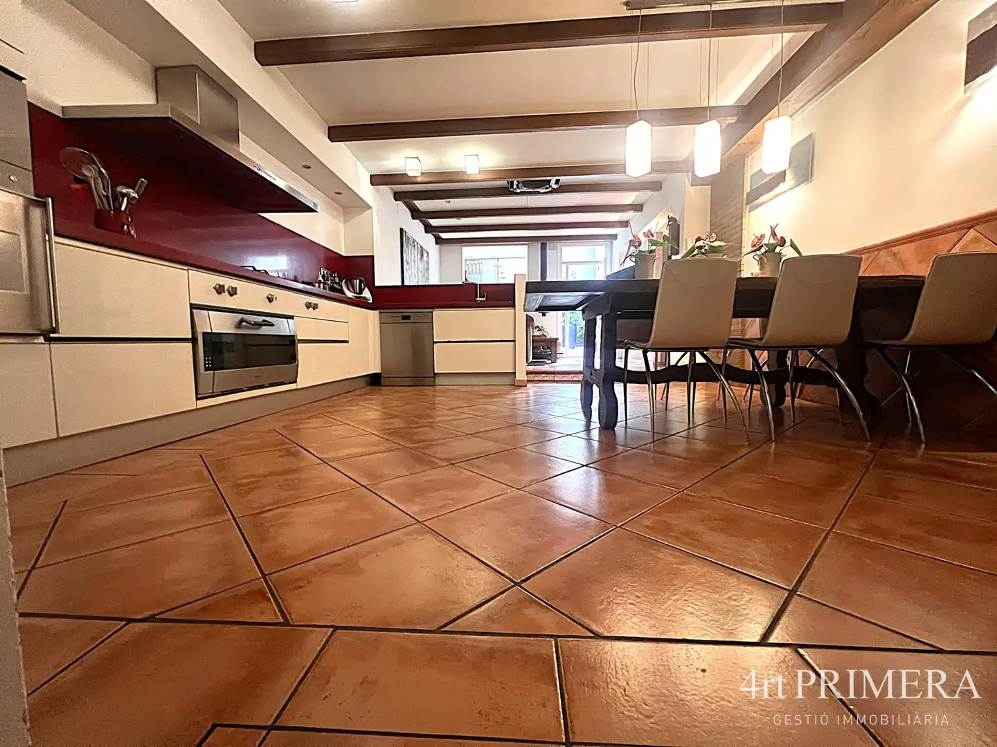 Cocina de Casa o chalet en venta en Granollers con Aire acondicionado, Calefacción y Parquet
