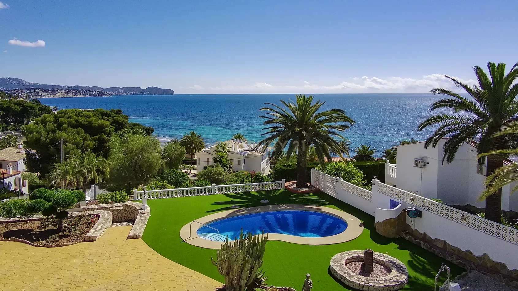 Piscina de Casa o xalet en venda en Calpe / Calp amb Aire condicionat, Jardí privat i Traster
