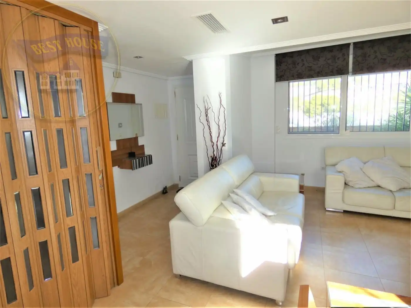 Sala de estar de Casa adosada en venta en Alguazas con Calefacción, Terraza y Trastero