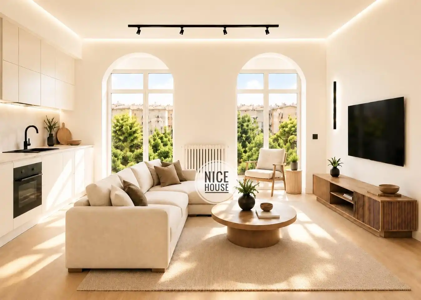 Living room of Flat for sale in Madrid  with Air Conditioner, Terrace and Storage room