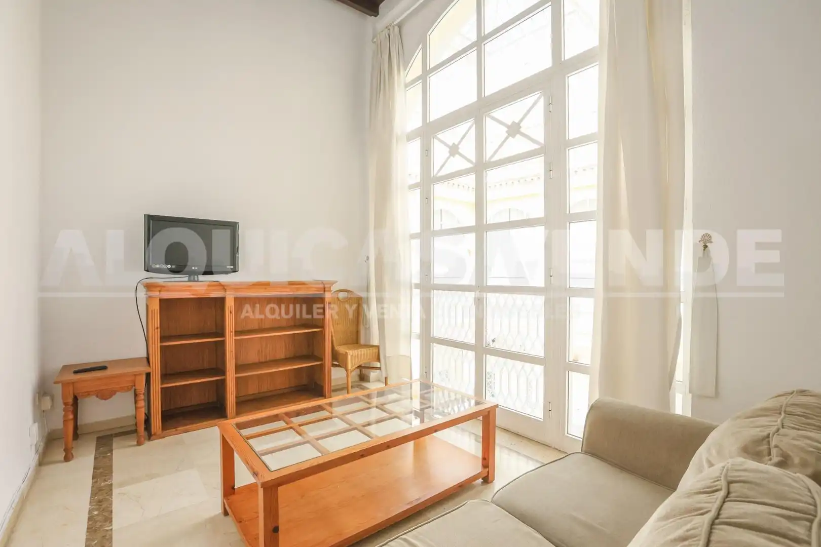 Sala de estar de Piso de alquiler en Sevilla con Aire acondicionado, Calefacción y Amueblado