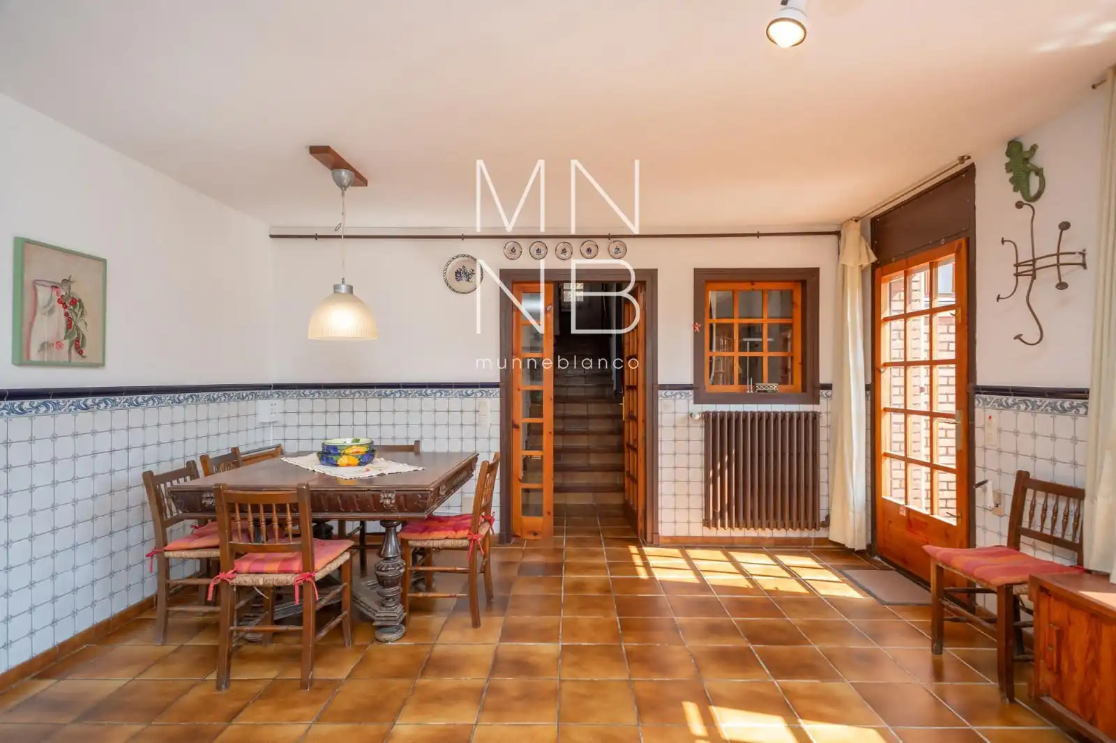 Esszimmer von Haus oder Chalet zur Miete in Òrrius mit Heizung, Schwimmbad und Möbliert